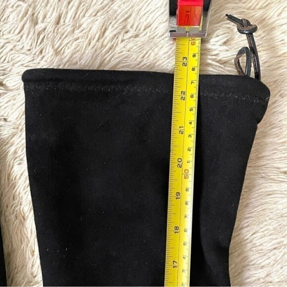 Stuart Weitzman Black Lowland Suede Thigh High Boots - 5, 💯 AUTHENTIC! - Picture 6 of 10